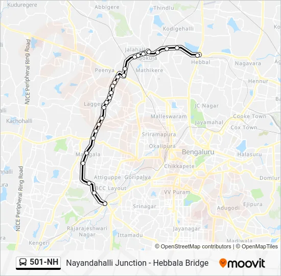 501-NH Bus Line Map