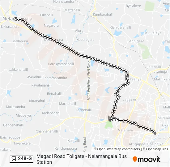248-G Bus Line Map