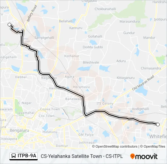 ITPB-9A Bus Line Map