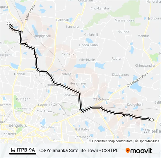 ITPB-9A Bus Line Map