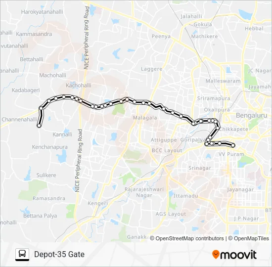 242 D35G-KMT Bus Line Map