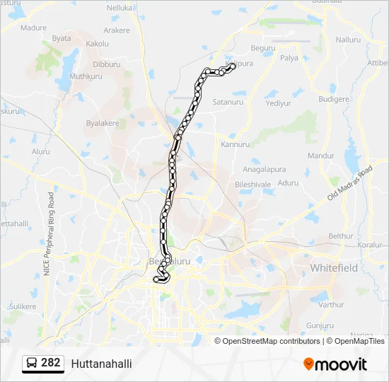 282 Bus Line Map