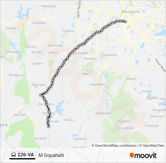 226-VA Bus Line Map