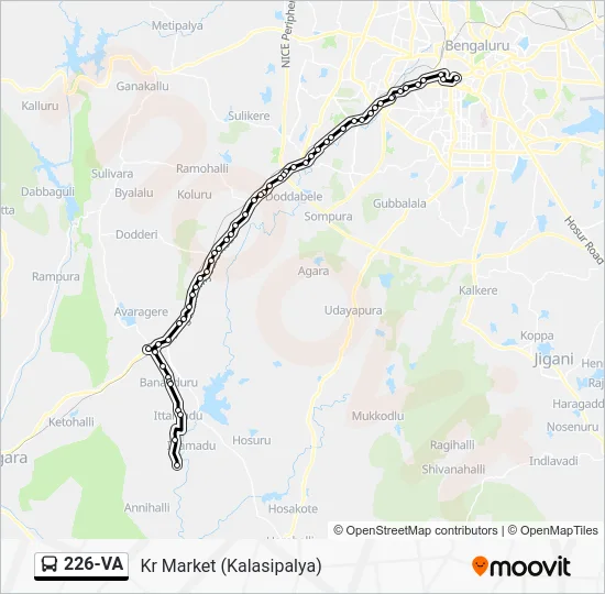 226-VA Bus Line Map