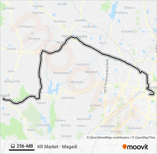 256-MB Bus Line Map