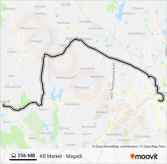 256-MB Bus Line Map