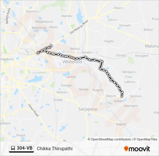 304-VB Bus Line Map