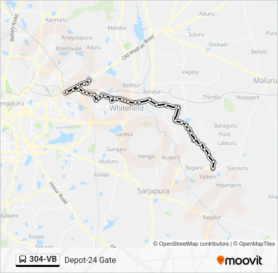 304-VB Bus Line Map