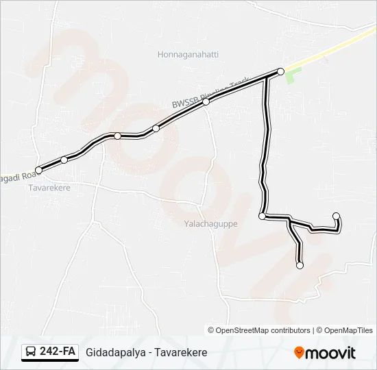 242-FA Bus Line Map