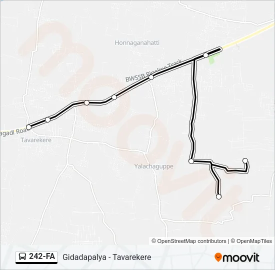 242-FA Bus Line Map