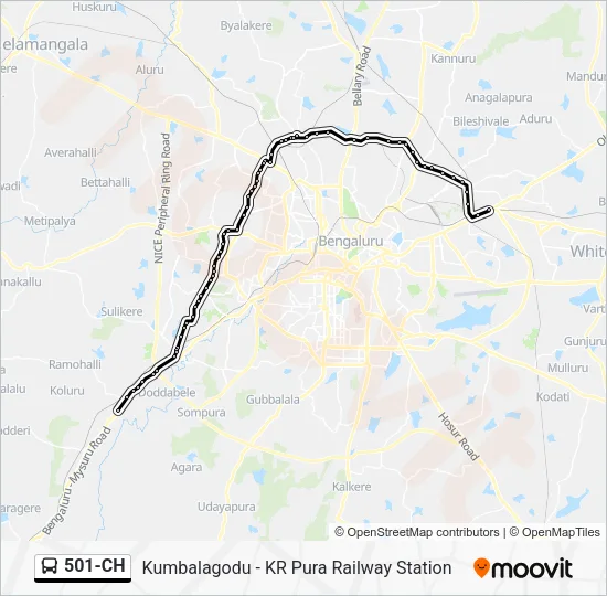 501-CH Bus Line Map