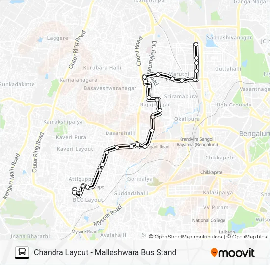 75-B CLO-MBS Bus Line Map