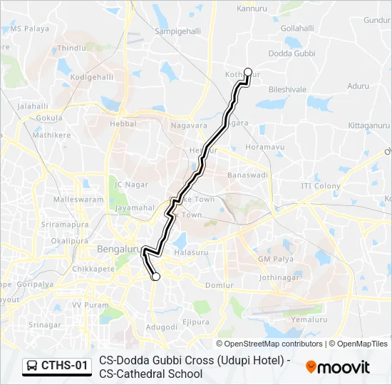 CTHS-01 Bus Line Map