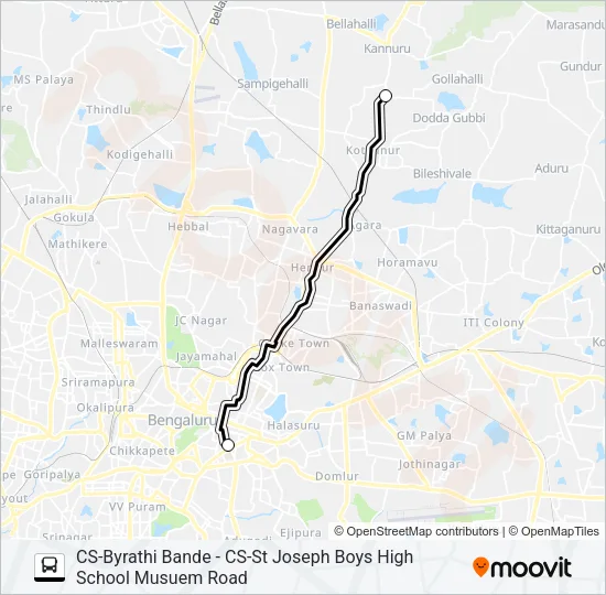 SJBHS-4B Bus Line Map