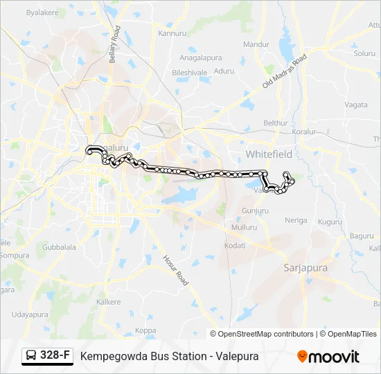 328-F Bus Line Map