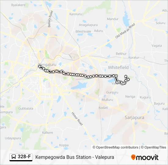 328-F Bus Line Map