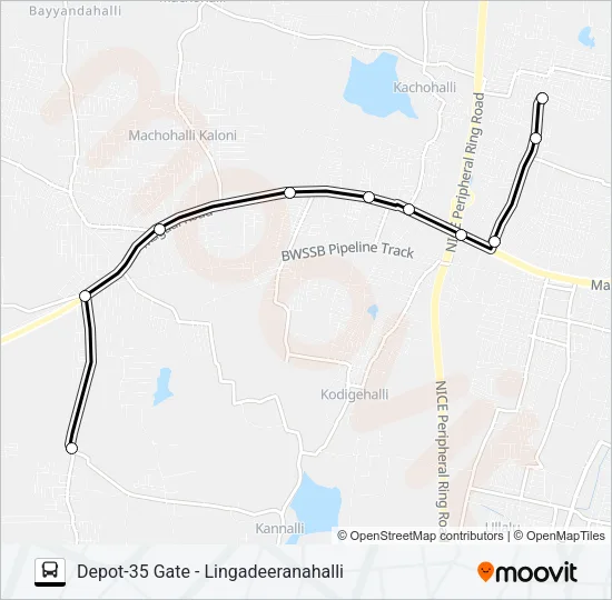 D35G-LDH Bus Line Map