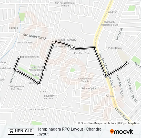 HPN-CLO Bus Line Map