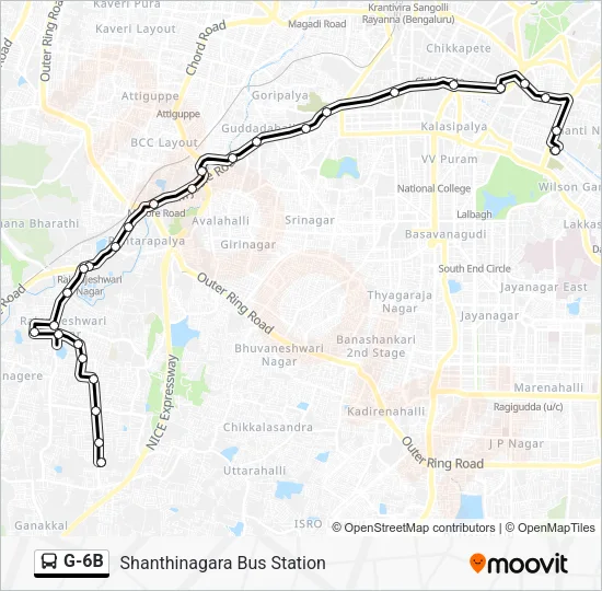 G-6B Bus Line Map