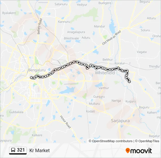 321 Bus Line Map