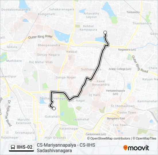 IIHS-02 Bus Line Map