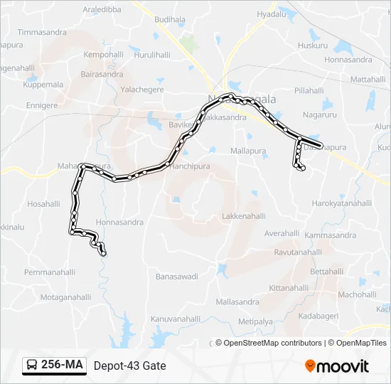 256-MA Bus Line Map