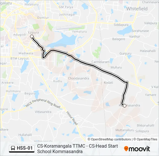 HSS-01 Bus Line Map