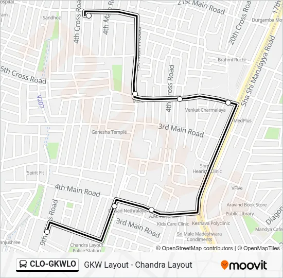CLOGKWLO Route: Schedules, Stops & Maps - Gkw Layout (Updated)