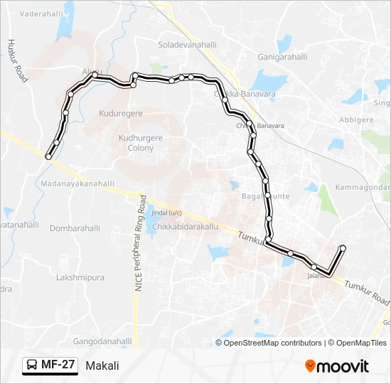 MF-27 Bus Line Map