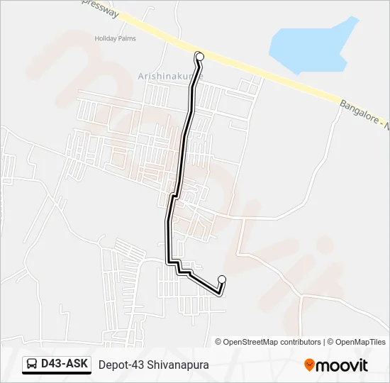 D43-ASK Bus Line Map