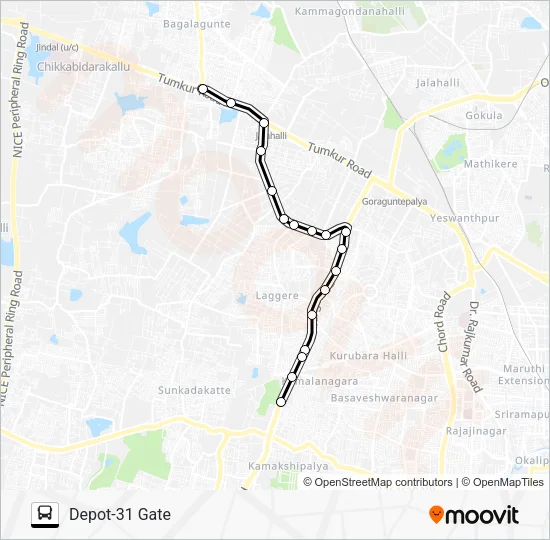 8THM-D315 Bus Line Map
