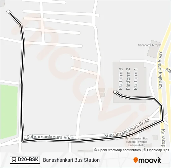 D20-BSK Bus Line Map