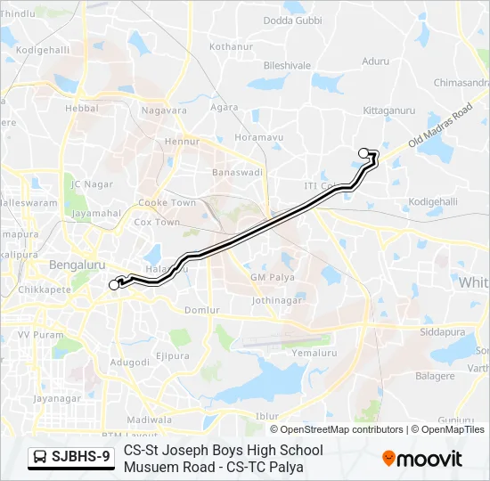 SJBHS-9 Bus Line Map