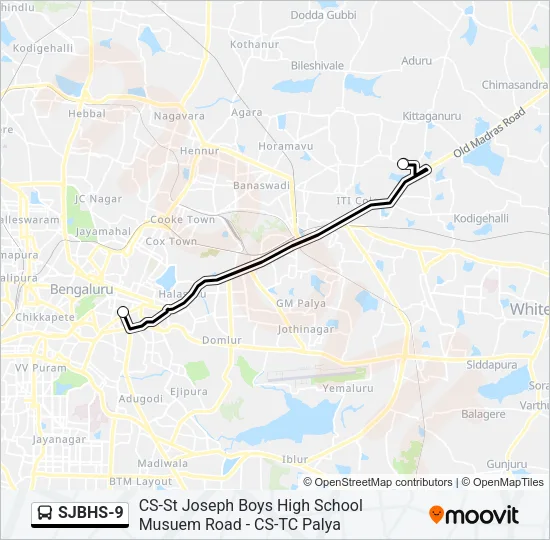 SJBHS-9 Bus Line Map