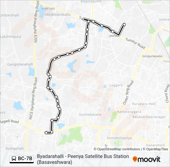 BC-7B Bus Line Map