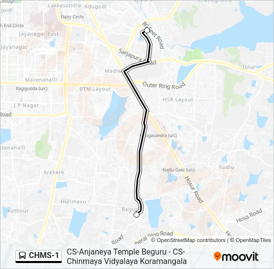 CHMS-1 Bus Line Map