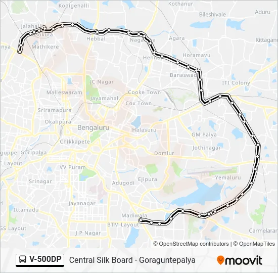 V-500DP Bus Line Map