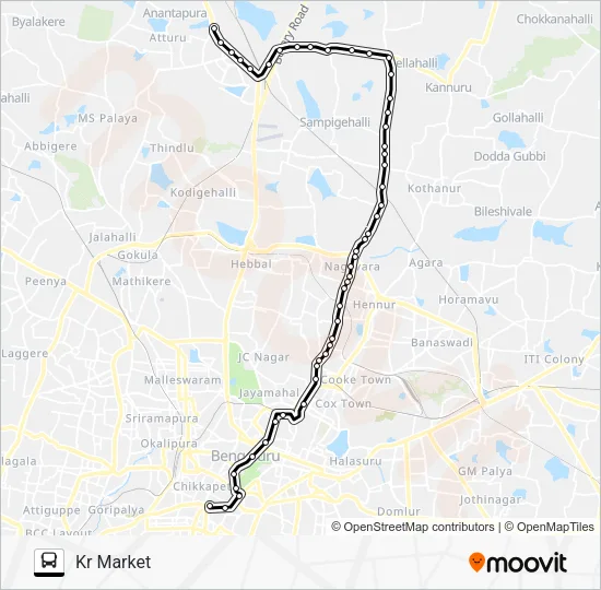 G-10 PTH-KMT Bus Line Map
