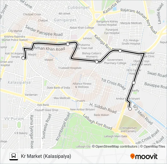 KMT-SNBS Bus Line Map