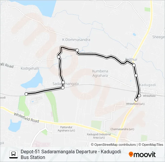 D51G-KDG Bus Line Map