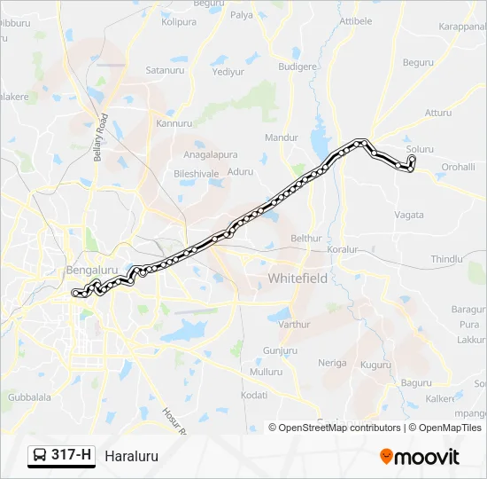 317-H Bus Line Map
