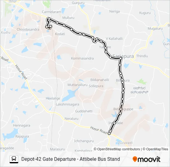 D42G-ATB Bus Line Map