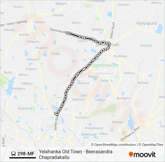 298-MF Bus Line Map