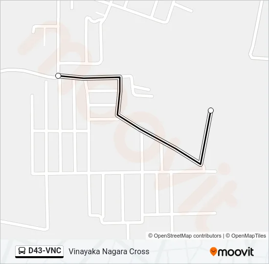 D43-VNC Bus Line Map