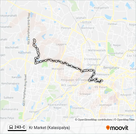 243-C Bus Line Map