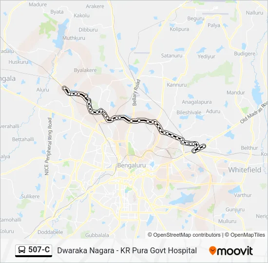 507-C Bus Line Map