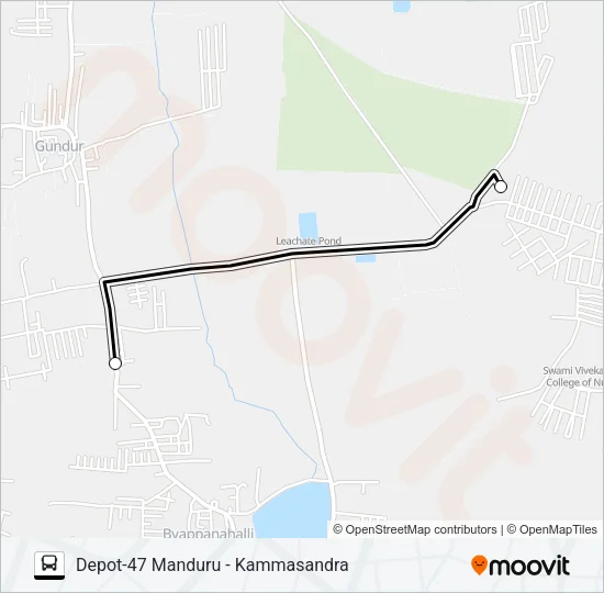 D47-KMSD Bus Line Map