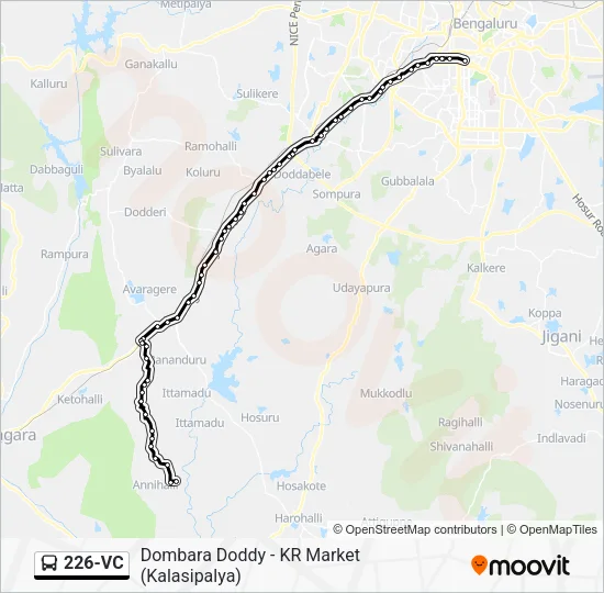 226-VC Bus Line Map