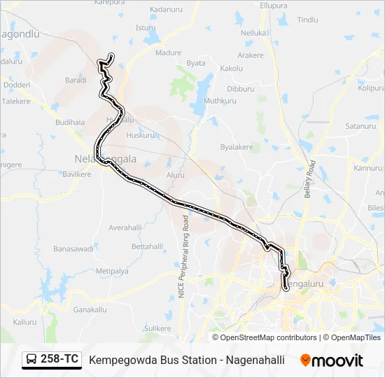 258-TC Bus Line Map