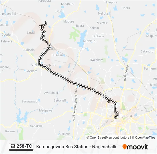 258-TC Bus Line Map